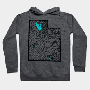 Topographic State of Utah Hoodie